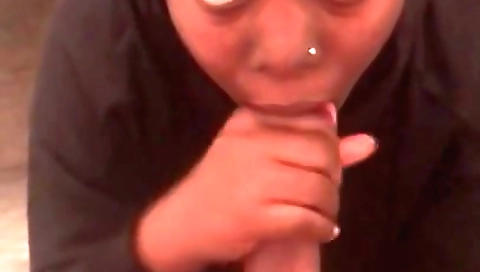 Ebony milf gets fucked in the shower in amateur pov video