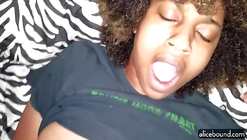 Amateur couple with hairy and big ass sex in POV video