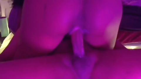 Big ass ebony babe gets fucked and creampie in ass and pussy