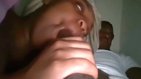 My ebony friend takes a deep throat and gets fucked hard