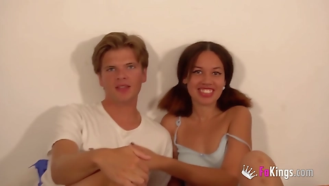 Ebony teen with a tattoo is fucked by her boyfriend