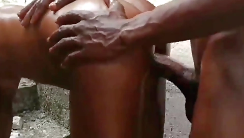 Ebony ass with a big black cock made me very happy