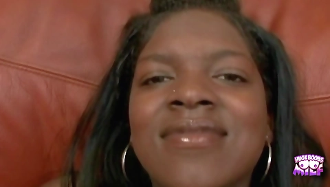 Ebony milf gets fucked in a big cock in homemade porn