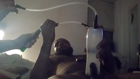 Smoking chick has a big cock inside her hairy pussy