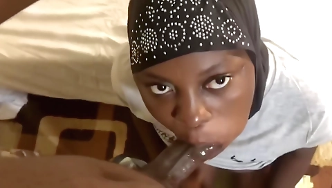 Ebony pornstar with a huge black ass gets it all in her mouth