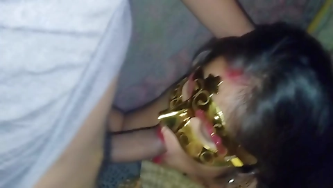 Indian bhabi deepthroats a big cock in a local village