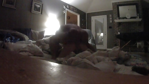 Big booty black blonde fucked hard in the living room