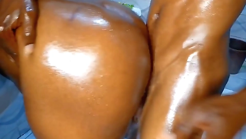 Ebony milf wants a huge cock inside her pussy and ass