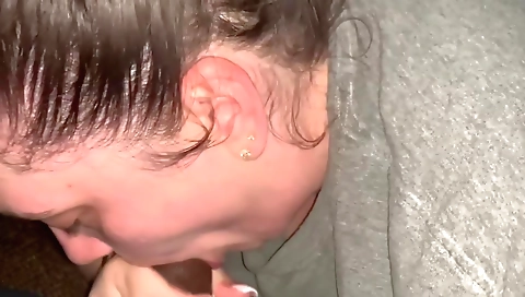 Brunette and black dude make out in interracial sex