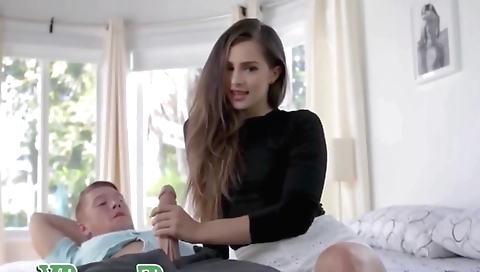 Busty brunette with a sexy ass is getting fucked in POV