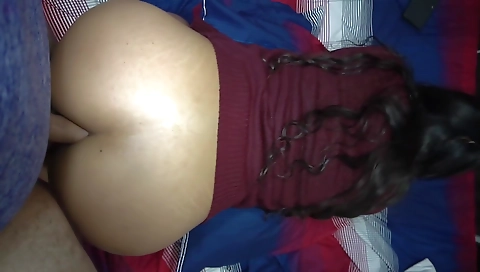 Ebony babe gets her ass pounded by a stud in the anal vid