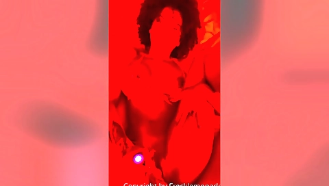 Busty brunette fucks with a big dildo in amateur porn