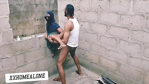 Amateurs big tits black chick gets fucked in her clothes