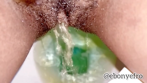 My hot ebony pussy gets washed up in a hot pov video