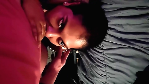 Amateur couple video with a big cock and deepthroat